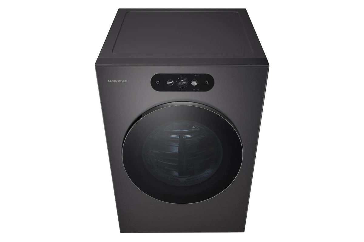 LG SIGNATURE 9.0 cu. ft. Mega Capacity Smart Front Load Gas Dryer with Built-In Intelligence, TurboSteam® and Touch LCD Control