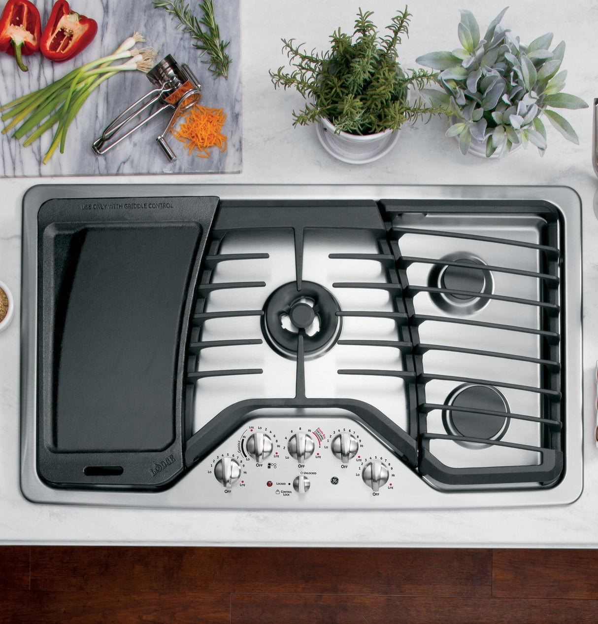 GE Profile™ Series 36" Built-In Gas Cooktop