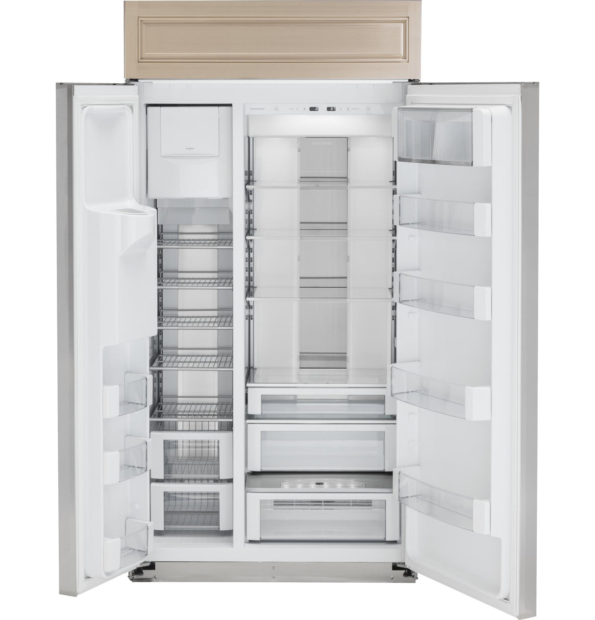 Monogram 48" Smart Built-In Side-by-Side Refrigerator with Dispenser