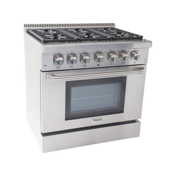 36 Inch Professional Gas Range In Stainless Steel