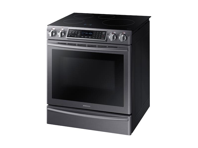 5.8 cu ft. Smart Slide-in Induction Range with Virtual Flame™ in Black Stainless Steel