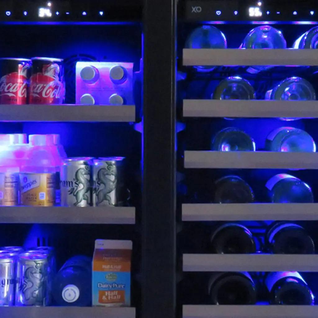24" Beverage/Wine Double Door Stainless Steel Glass