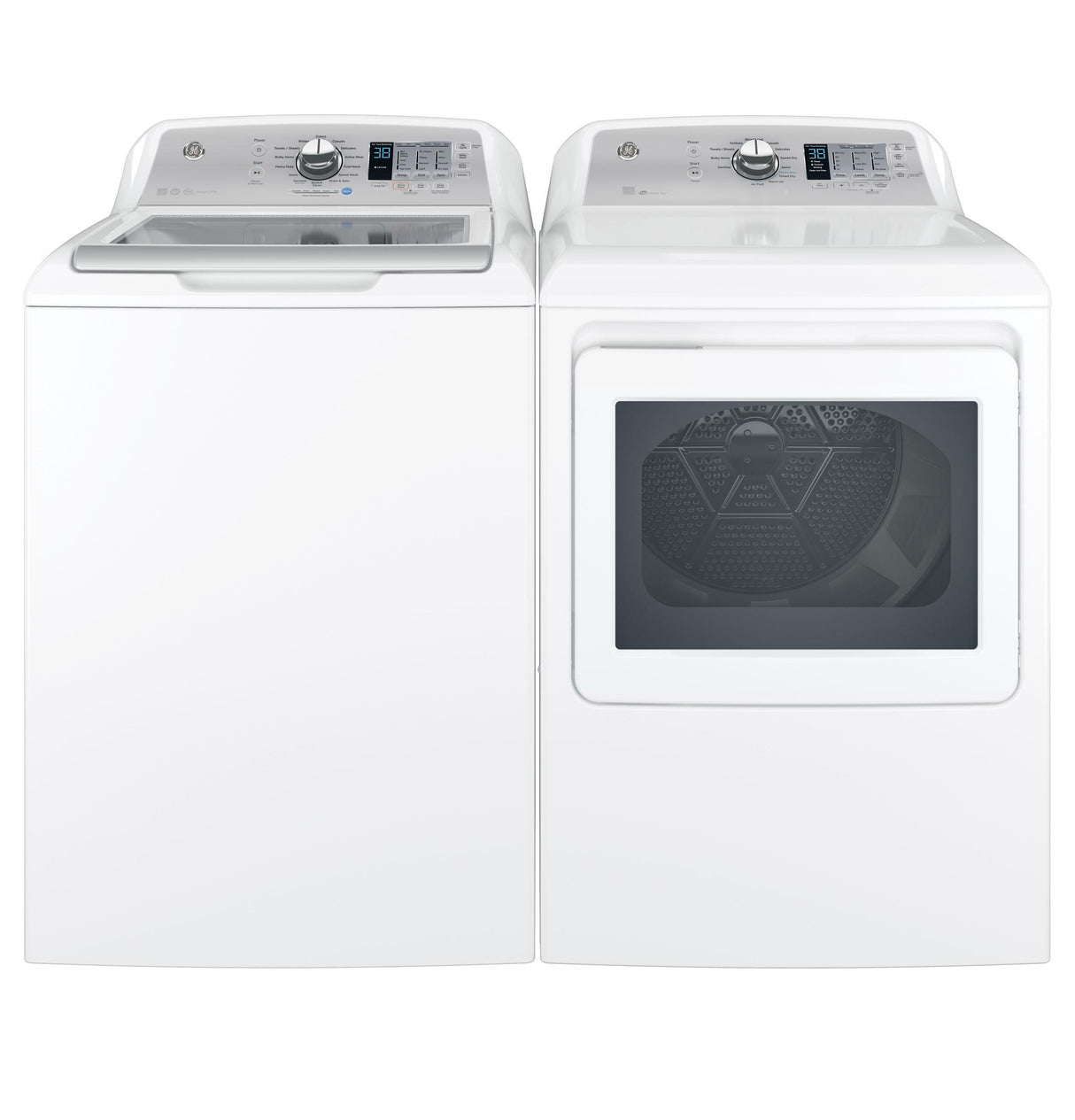 GE® ENERGY STAR® 7.4 cu. ft. Capacity aluminized alloy drum Gas Dryer with Sensor Dry