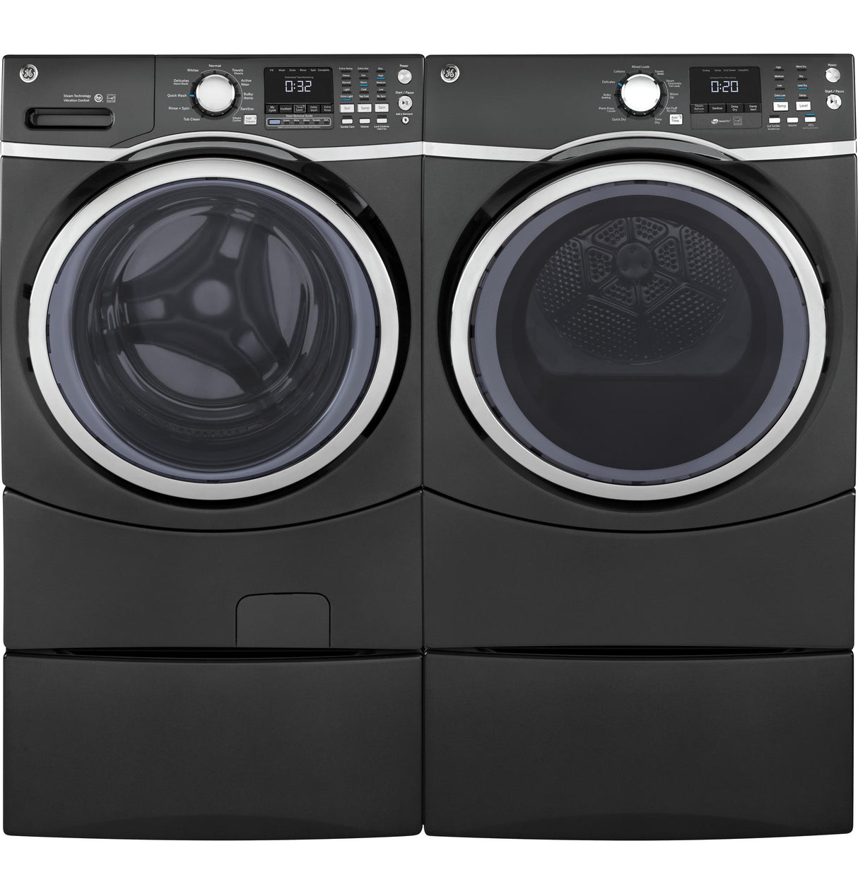 GE® ENERGY STAR® 7.5 cu. ft. Capacity Front Load Electric Dryer with Steam