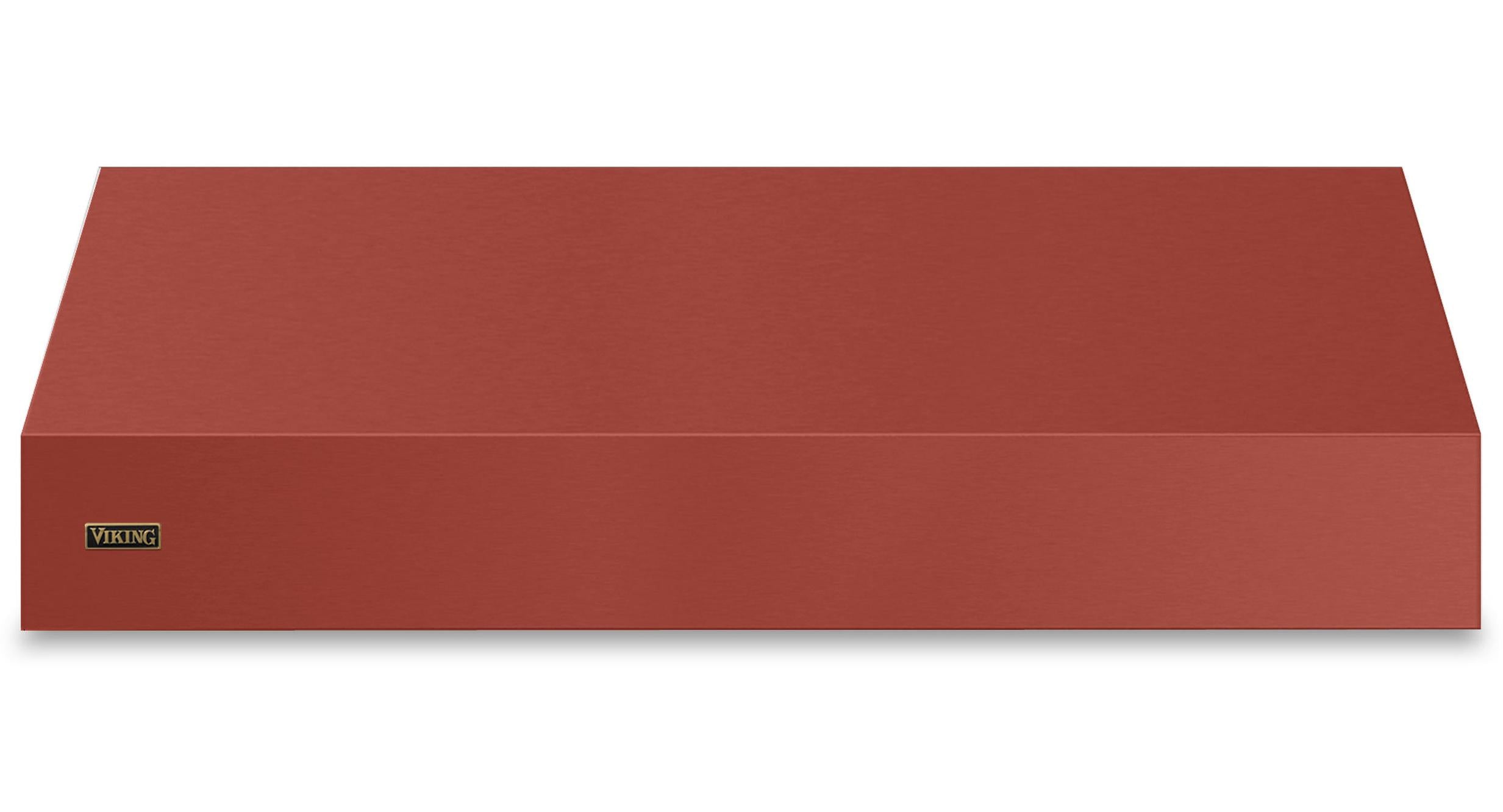 60"W. 18"H. Wall Hood (Finish: Spiced Cider, Trim: Brushed Brass)