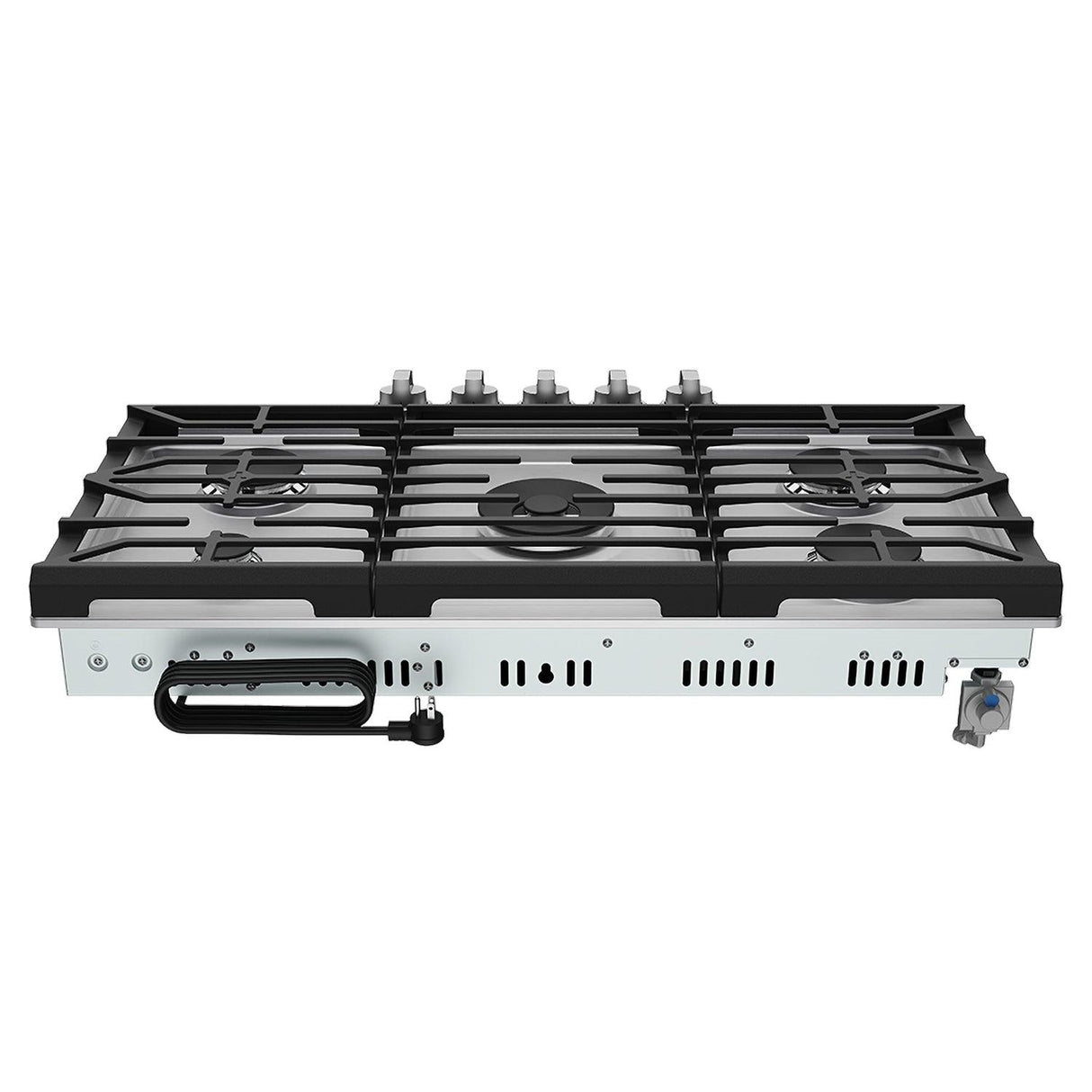 36 Inch Professional Gas Cooktop In Stainless Steel