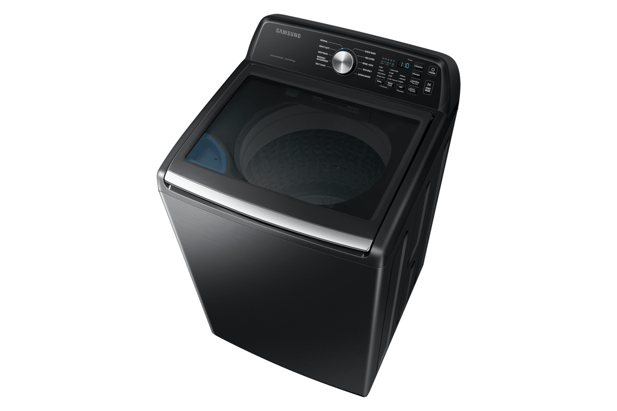 4.7 cu. ft. Large Capacity Smart Top Load Washer with Active WaterJet in Brushed Black