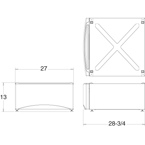 Laundry Front Load Pedestal