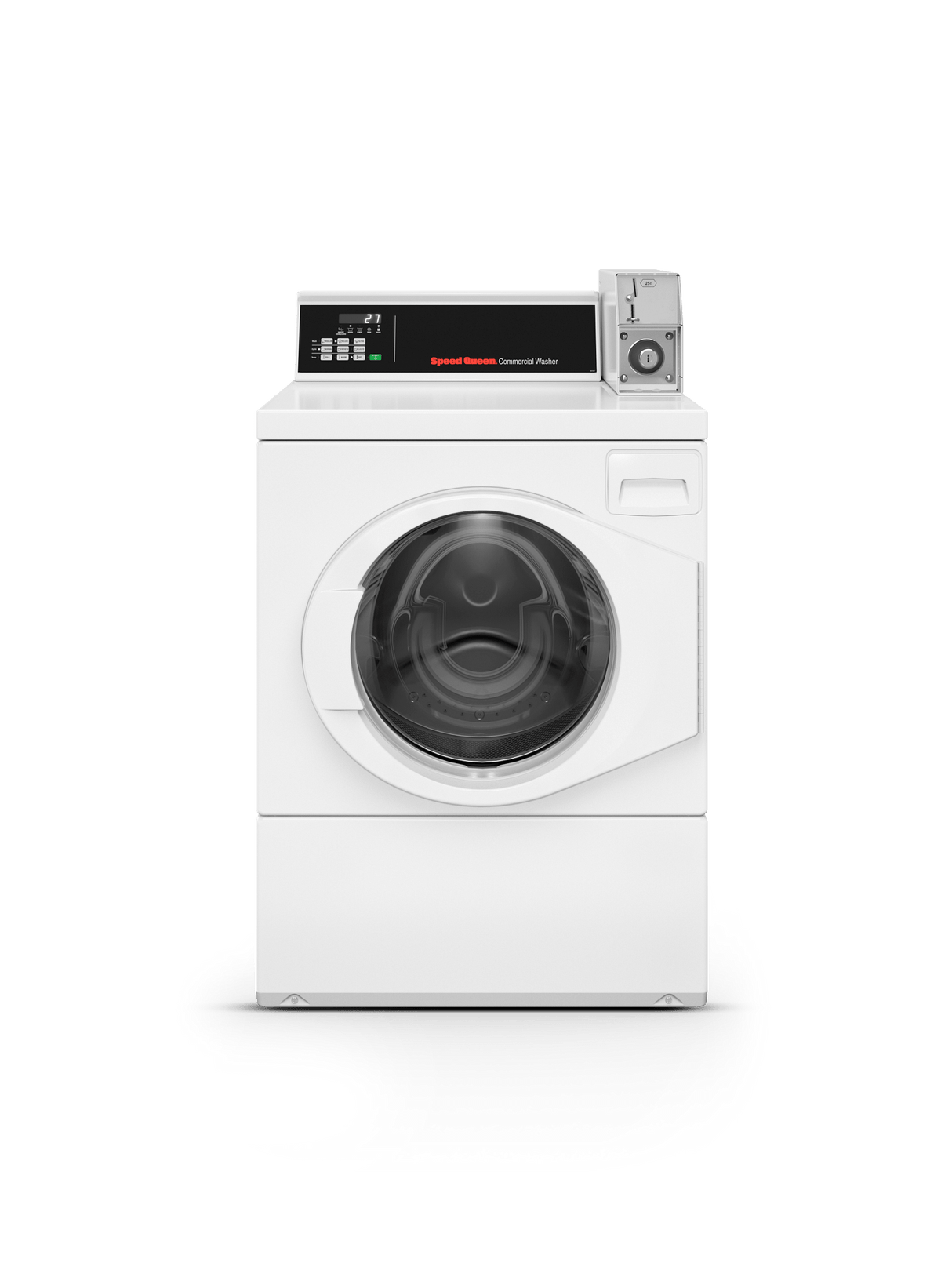Rear Control Commercial Front Load Washer with Coin Drop