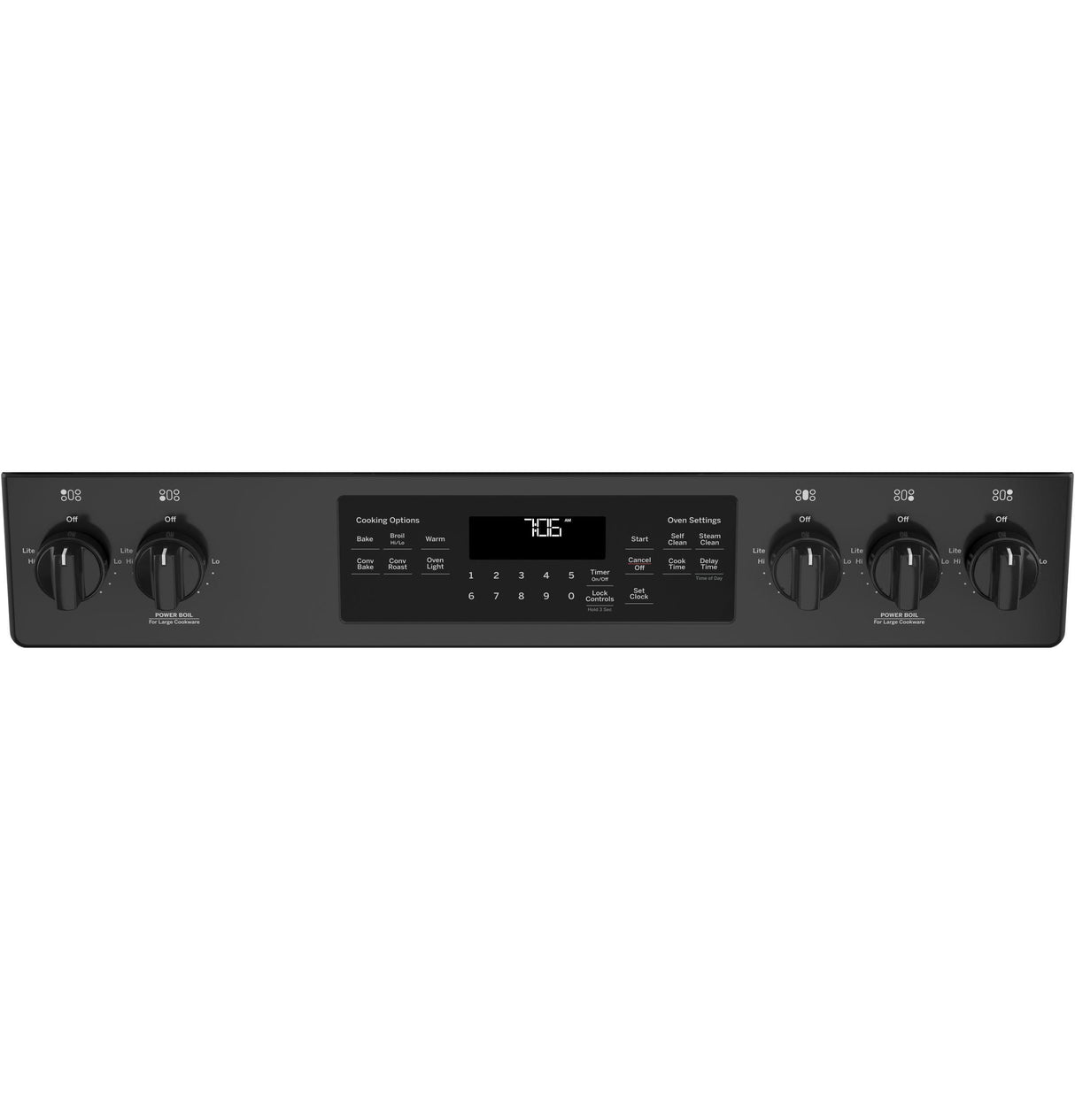 GE® 30" Slide-In Front-Control Convection Gas Range