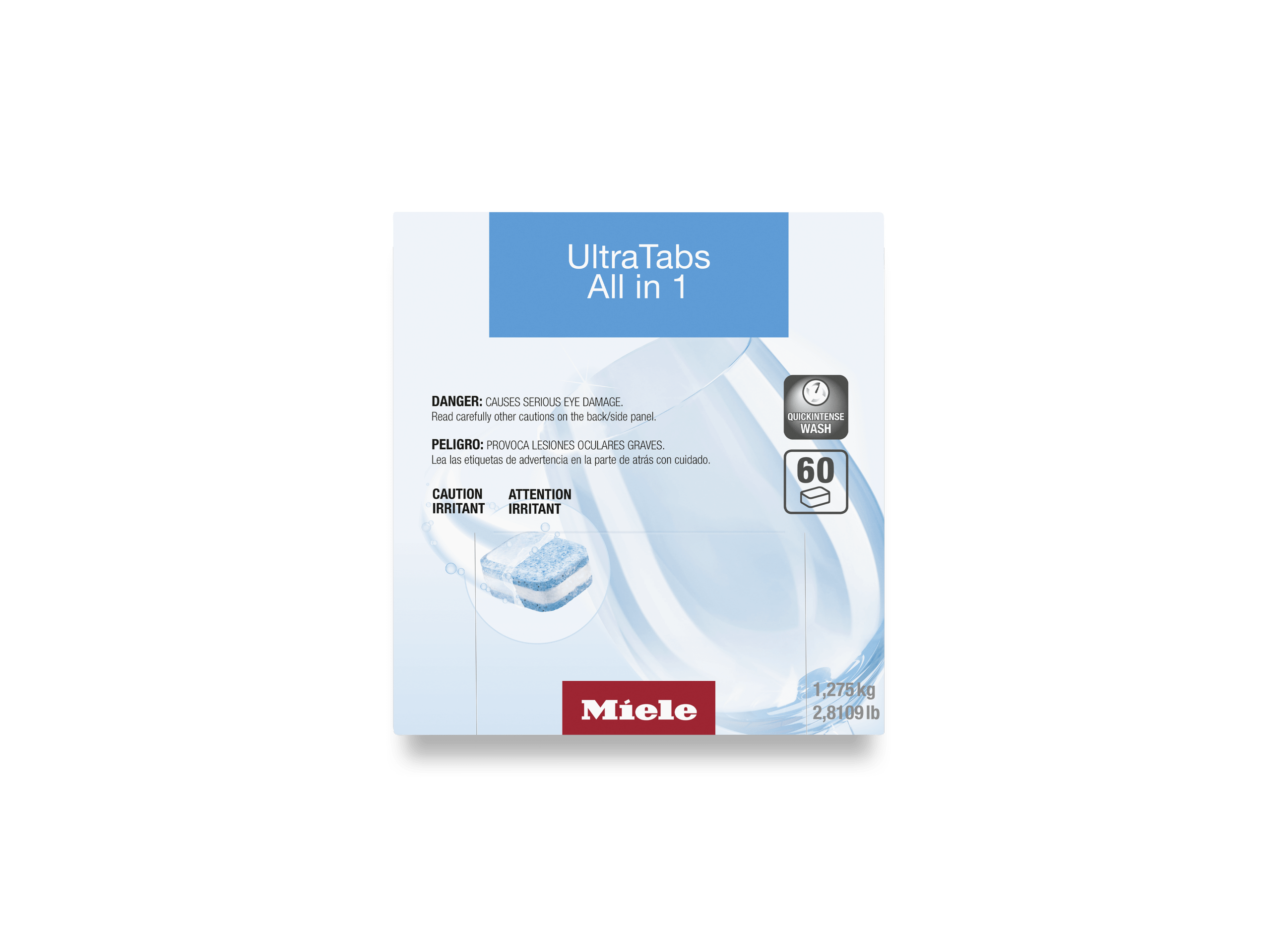 UltraTabs All in 1, 60 tabs - for best cleaning results in Miele dishwashers.