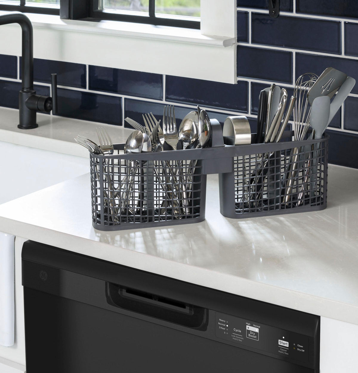 GE® Dishwasher with Front Controls