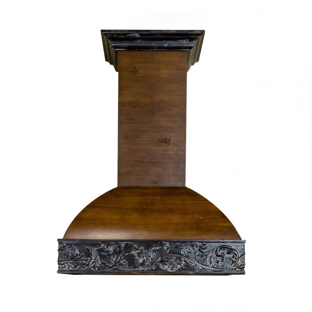 ZLINE 48" Designer Series Wooden Wall Range Hood with Crown Molding (393AR-48)
