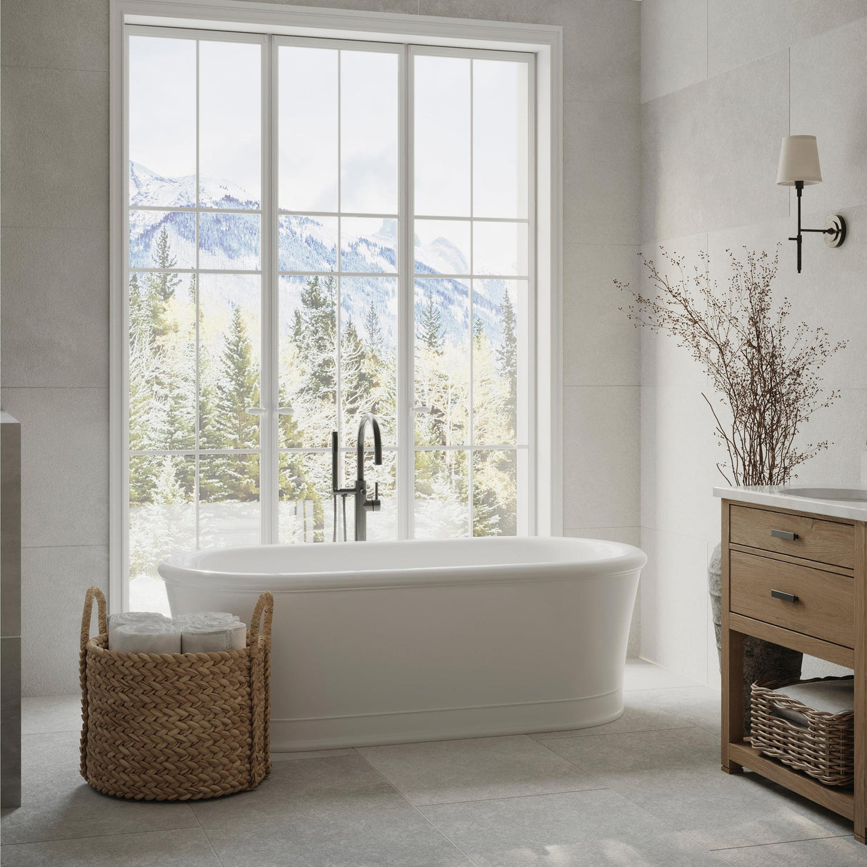 ZLINE Autograph Edition Emerald Bay Bath Tub Filler in Matte Black (EMBY-BTF-MB)