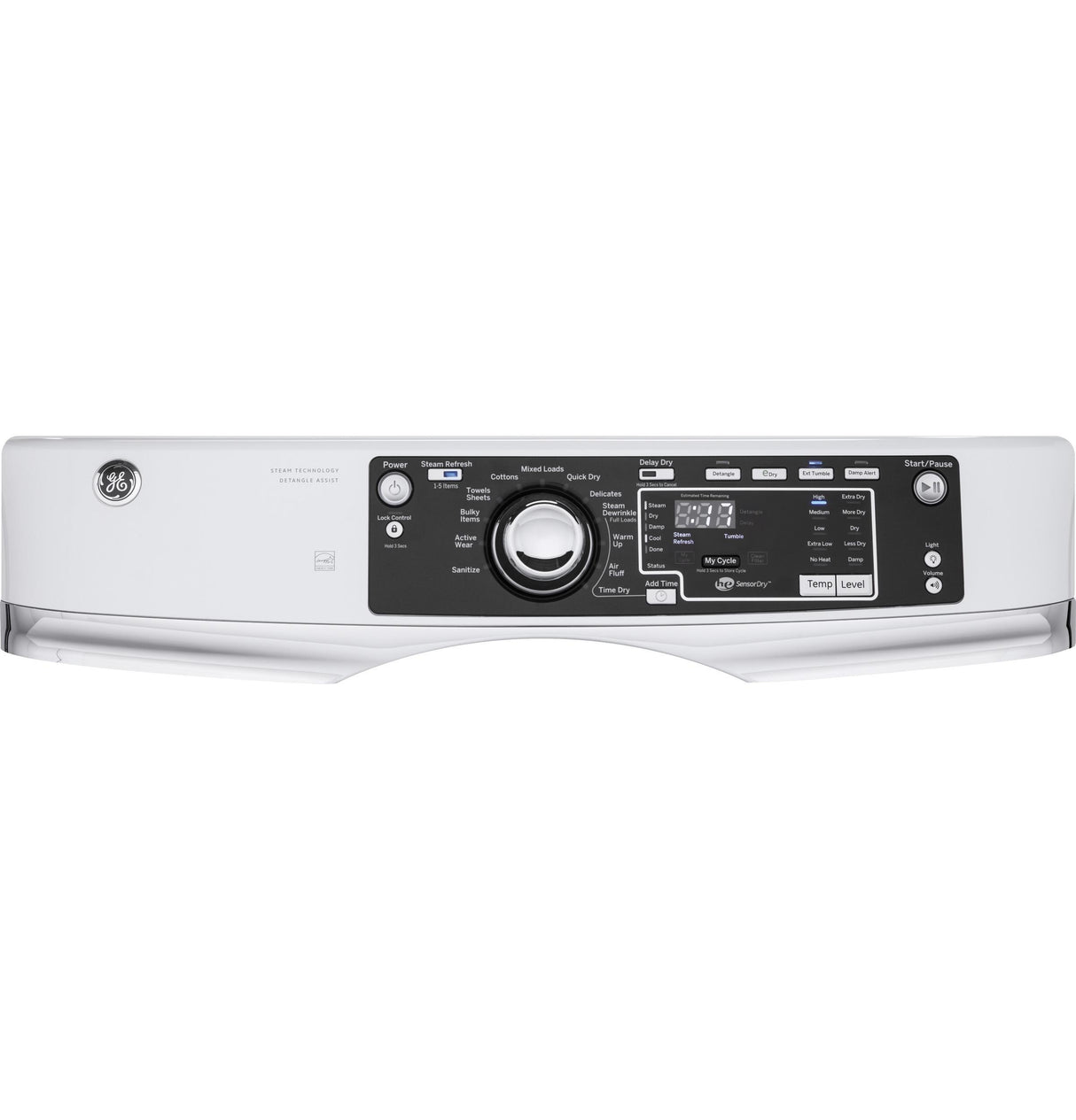 GE® 8.3 cu. ft. Capacity Front Load Electric ENERGY STAR® Dryer with Steam