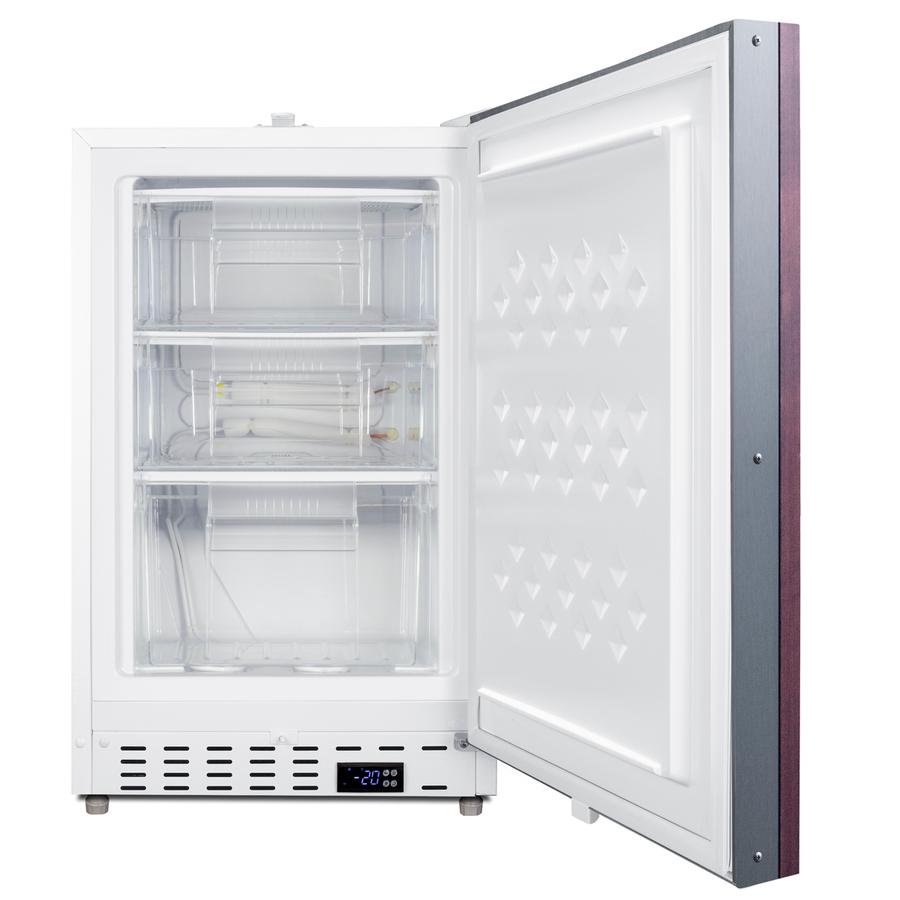 20" Wide Built-in Healthcare All-freezer, ADA Compliant (panel Not Included)