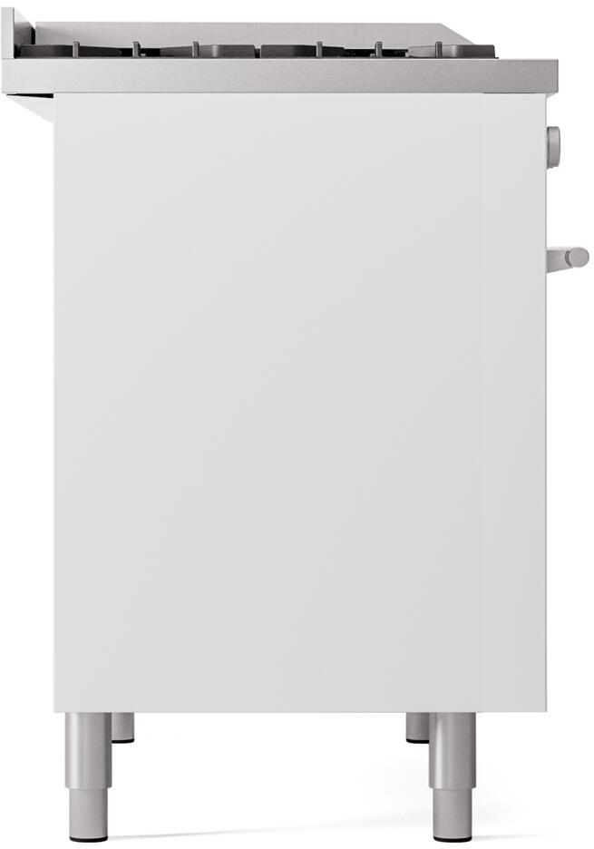 Professional Plus II 40 Inch Dual Fuel Liquid Propane Freestanding Range in White with Trim