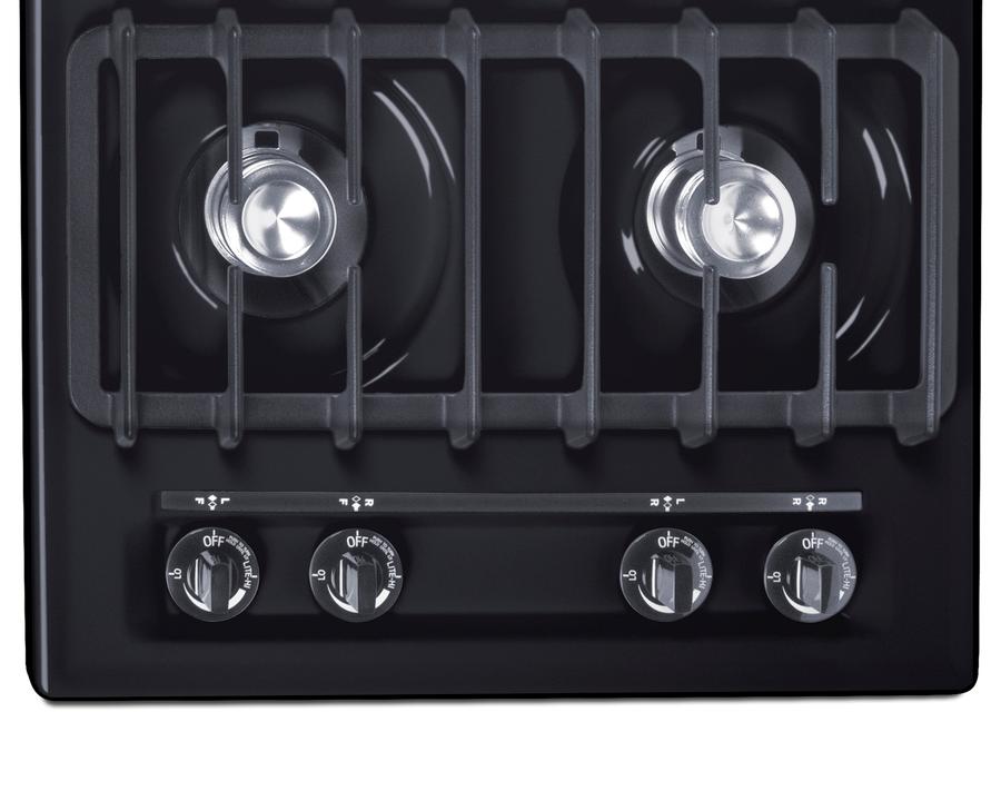 24" Wide 4-burner Gas Cooktop