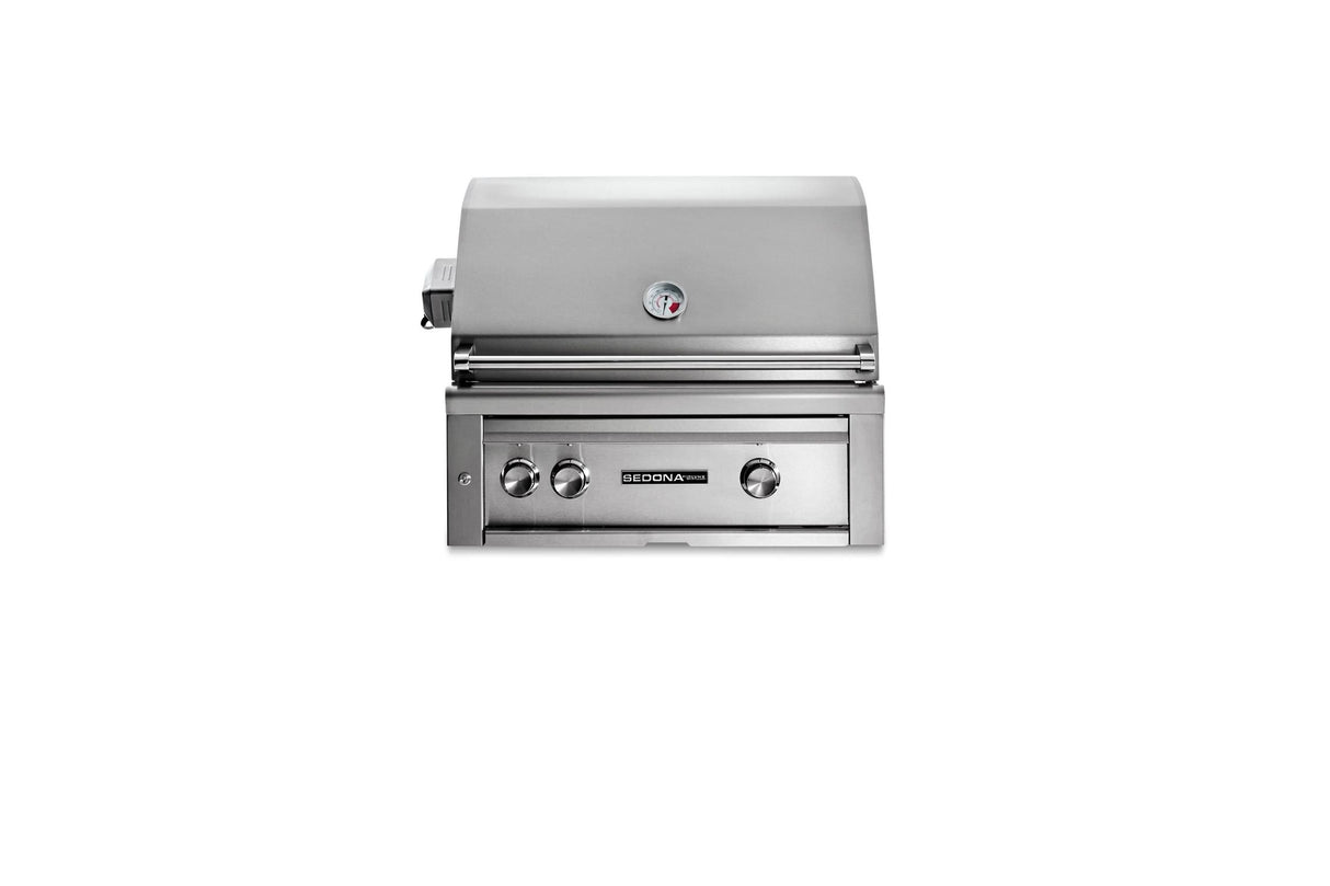 30" SEDONA BUILT-IN GRILL WITH ROTISSERIE, 1 PROSEAR INFRARED BURNER AND 1 STAINLESS STEEL BURNER (L501PSR)