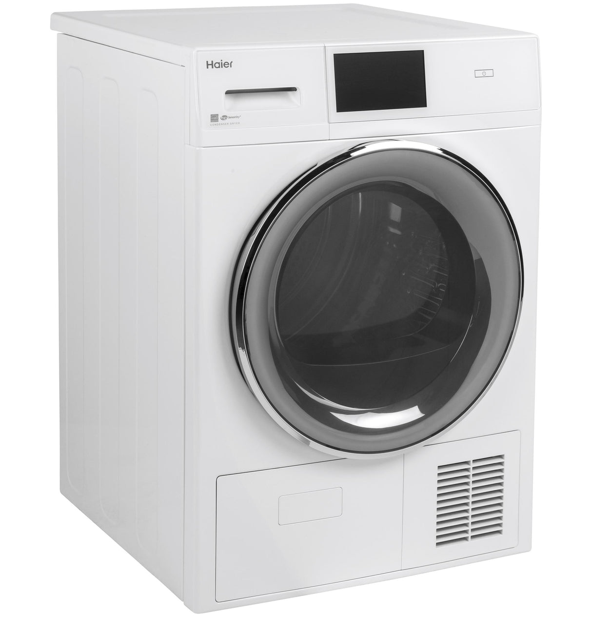 Haier ENERGY STAR® 4.1 cu.ft. Capacity Smart 24" Ventless Condenser Frontload Electric Dryer with Stainless Steel Basket