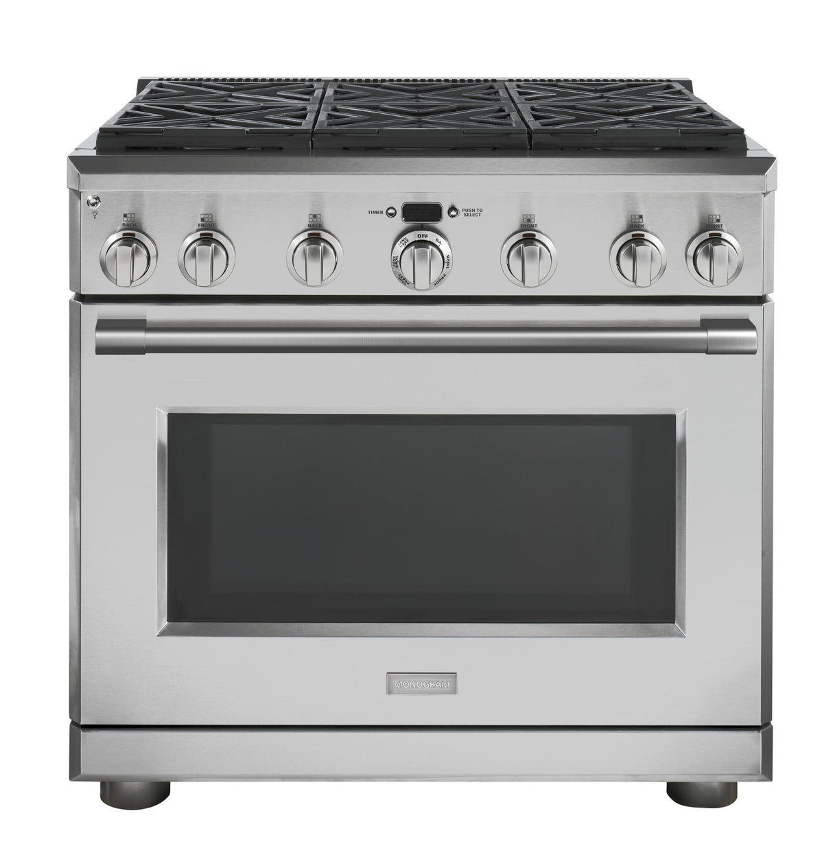 Monogram 36" All Gas Professional Range with 6 Burners (Natural Gas)