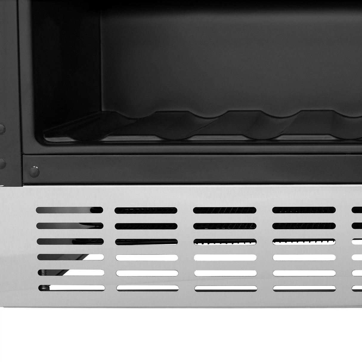 ZLINE 24" Autograph Edition 154 Can Beverage Cooler Fridge with Adjustable Shelves in Stainless Steel with Polished Gold Accents (RBVZ-US-24-G)