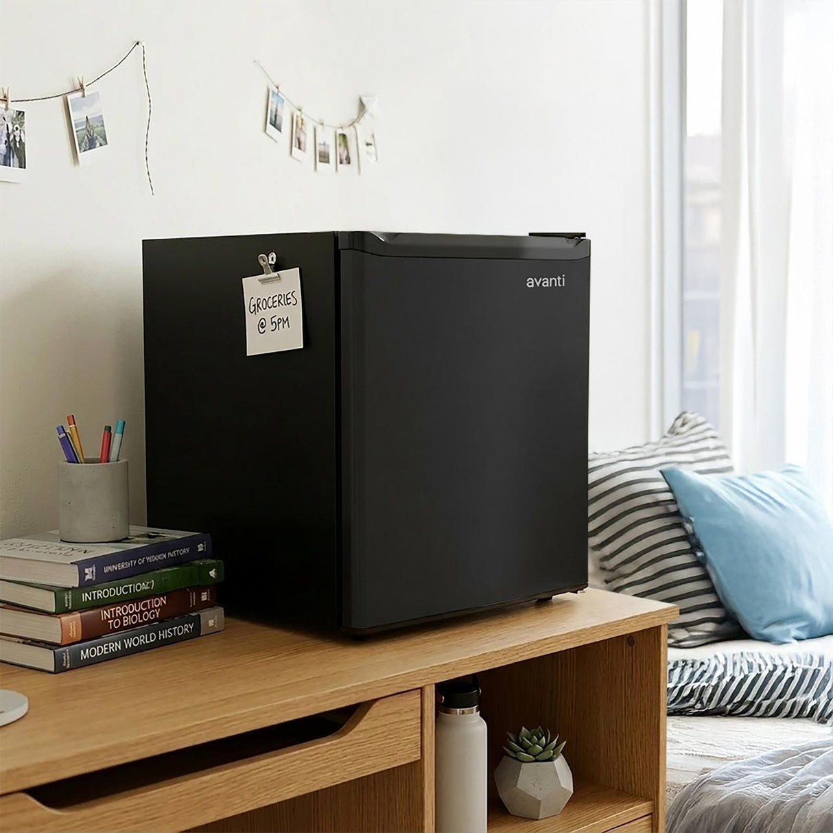 Avanti 1.6 Cu. Ft. Compact Refrigerator with Auto-Defrost, in Black (AVAR16F1B)
