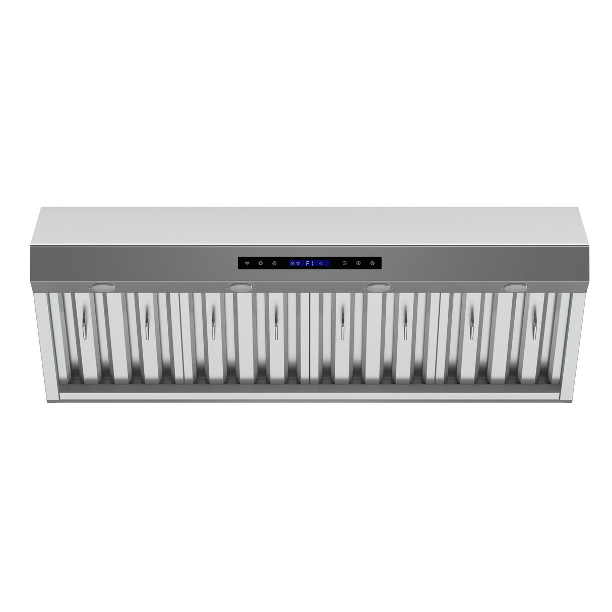 Forno Palazzo 48-Inch Wall Mounted Range Hood, Stainless Steel, Heavy Duty Baffle Filters, Remote Control