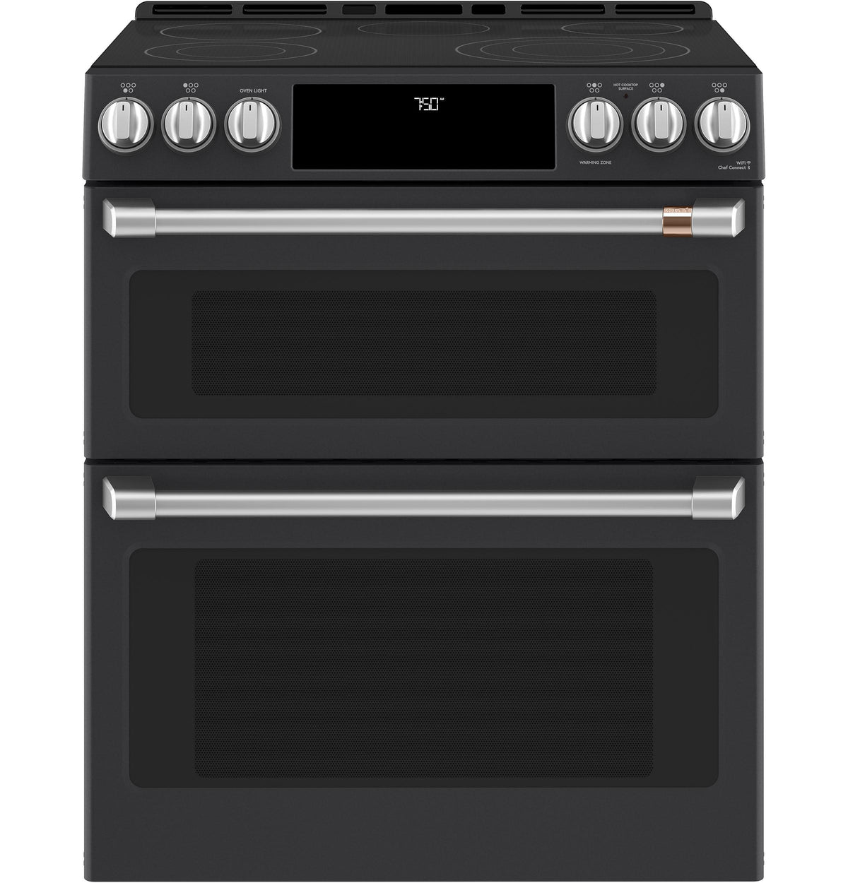 Café™ 30" Smart Slide-In, Front-Control, Radiant and Convection Double-Oven Range