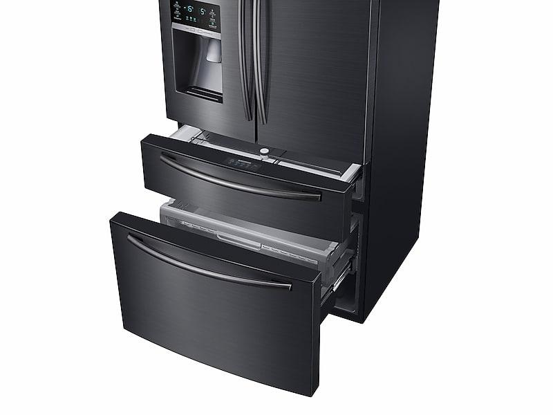 25 cu. ft. 4-Door French Door Refrigerator in Black Stainless Steel