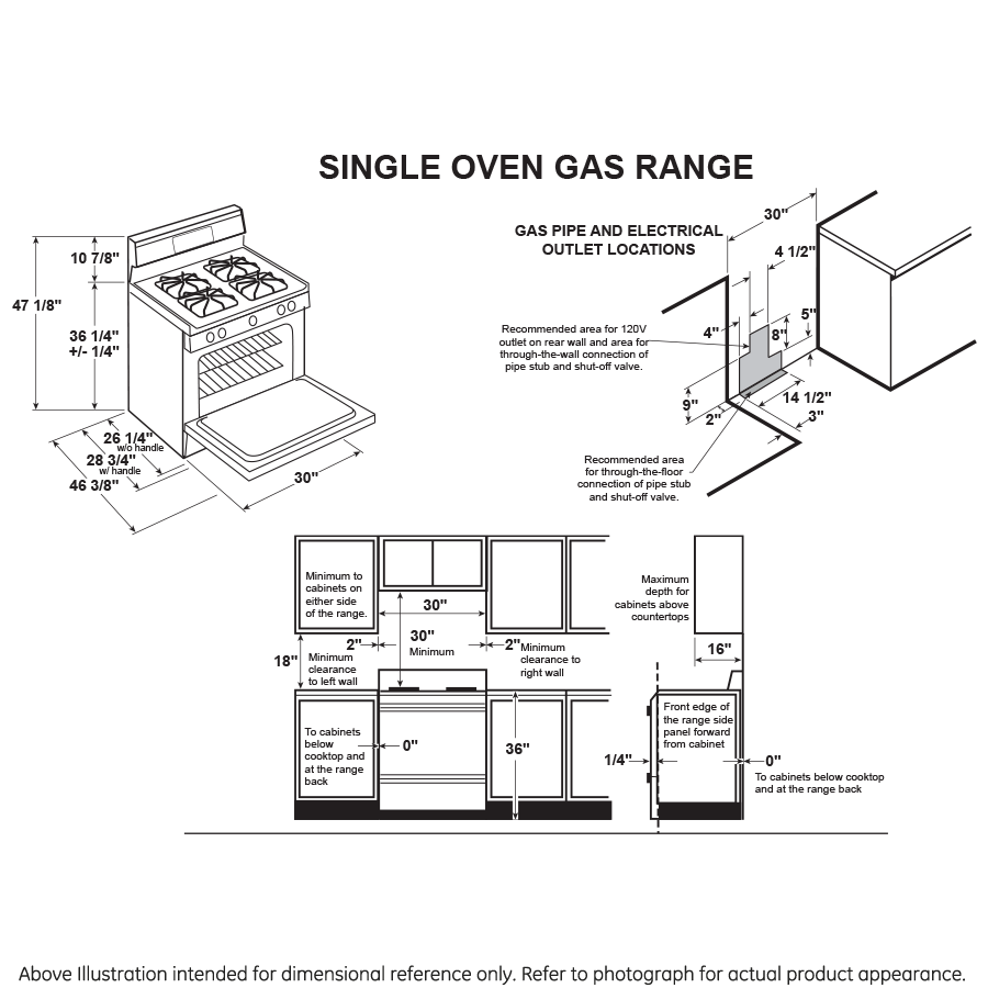 Hotpoint® 30" Free-Standing Standard Clean Gas Range