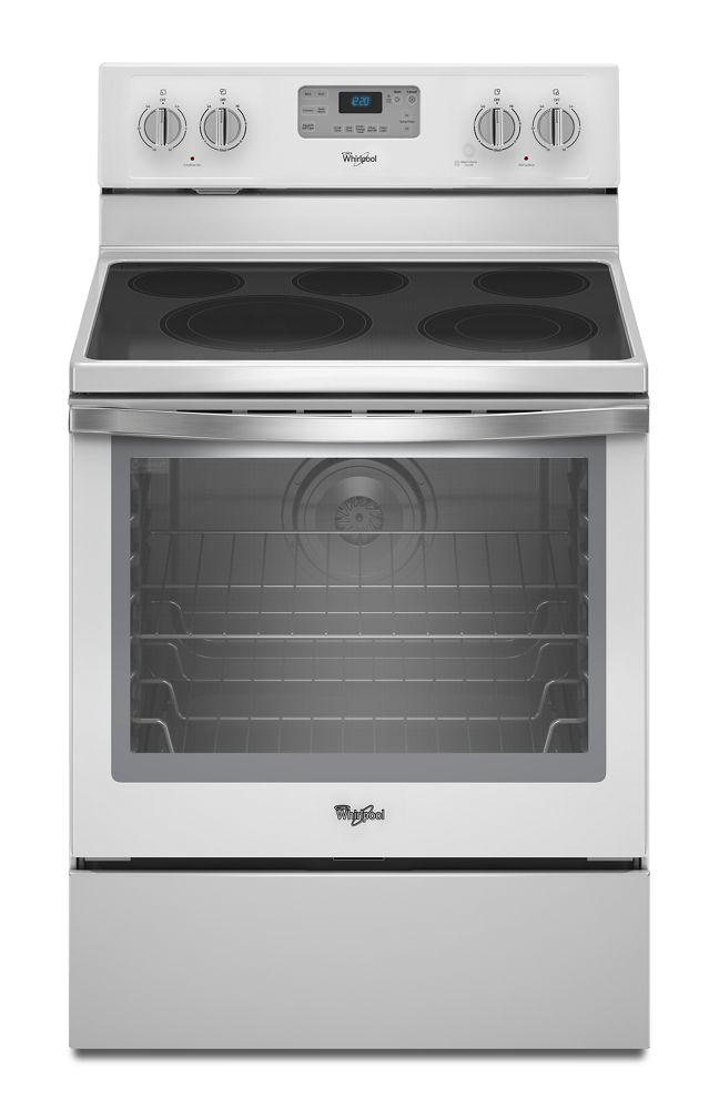 6.4 Cu. Ft. Freestanding Electric Range with AquaLift® Self-Cleaning Technology