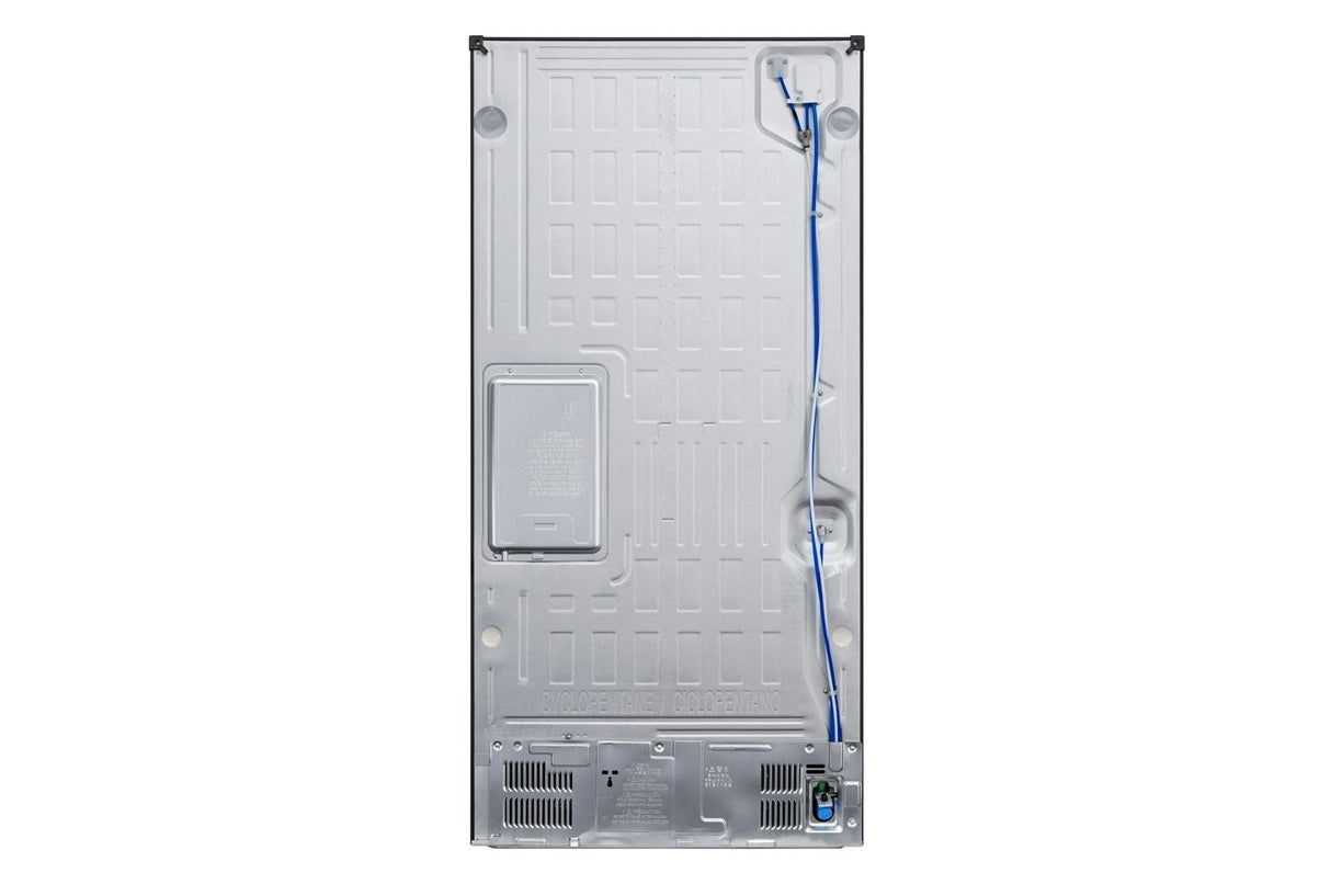 25 cu.ft. 3-Door French Door Refrigerator with Hybrid Handle Design and External Ice and Water Dispenser