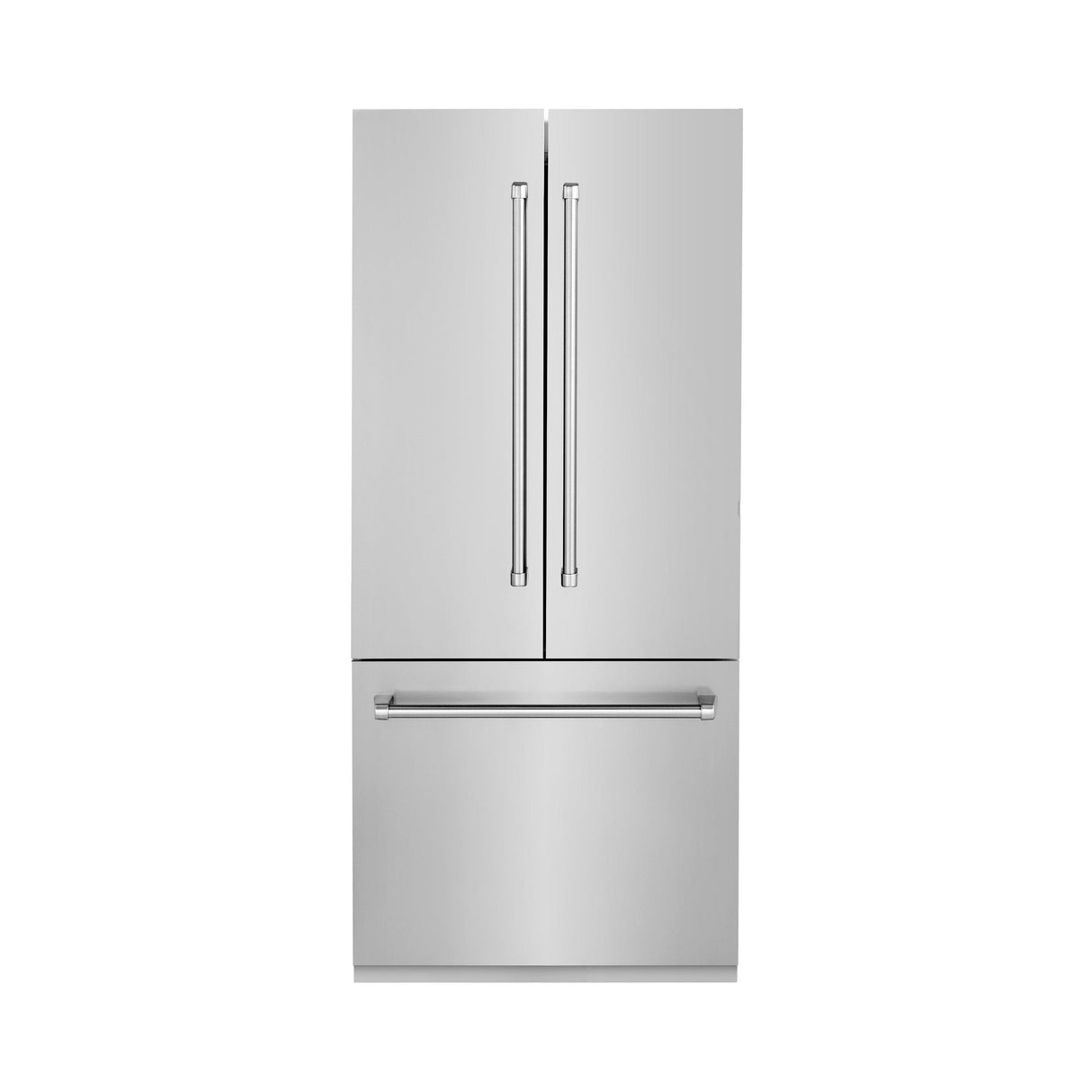 ZLINE 36" 19.6 cu. ft. Built-In 3-Door French Door Refrigerator with Internal Water and Ice Dispenser in Stainless Steel (RBIV-304-36)