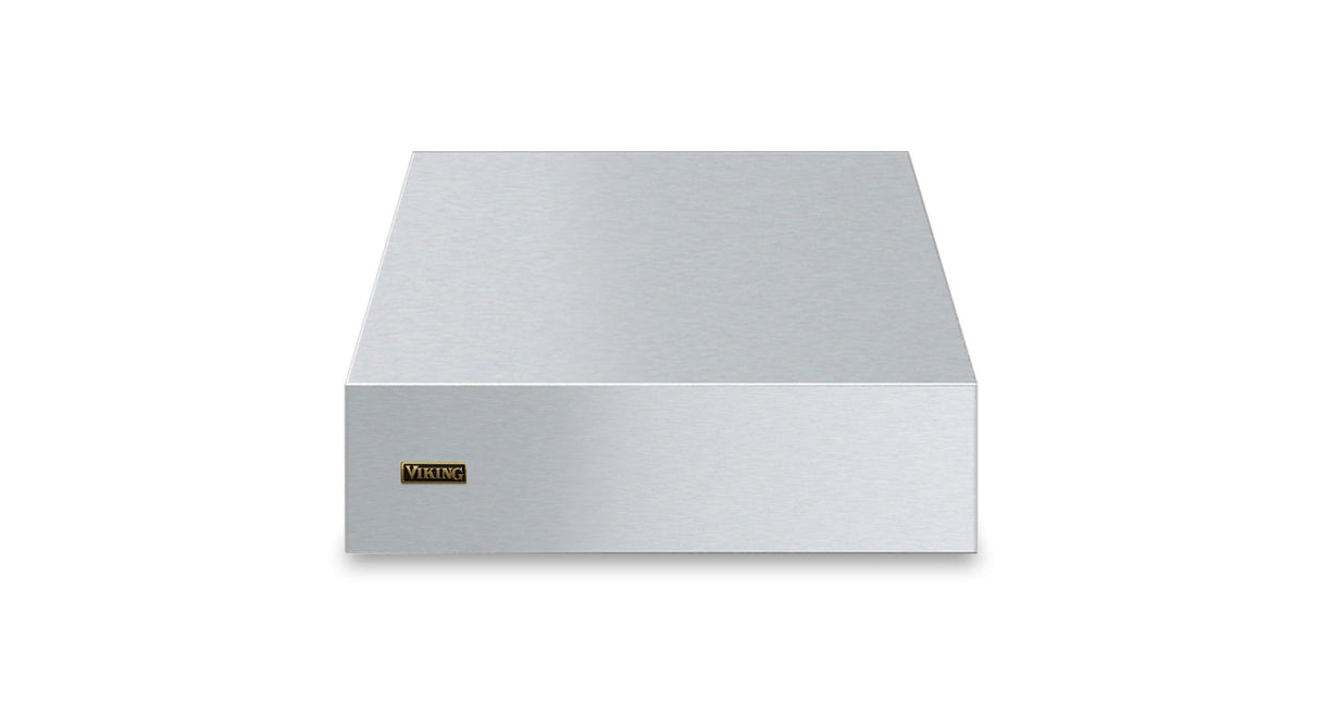 30"W. 18"H. Wall Hood (Finish: Stainless Steel, Trim: Brushed Brass)