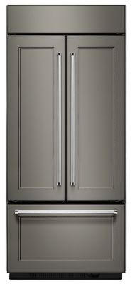 20.8 Cu. Ft. 36" Width Built In Panel Ready French Door Refrigerator