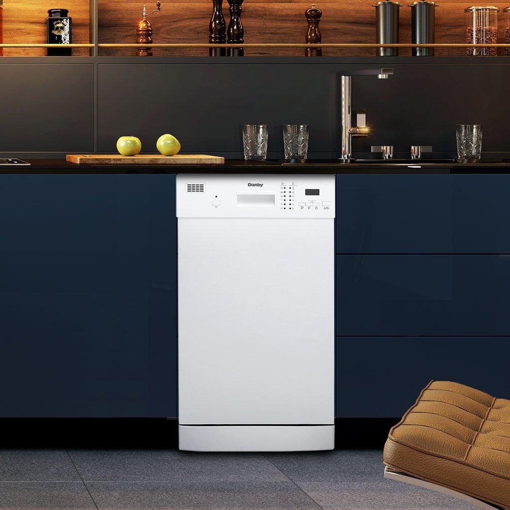 Danby 18 Wide Built-in Dishwasher in White