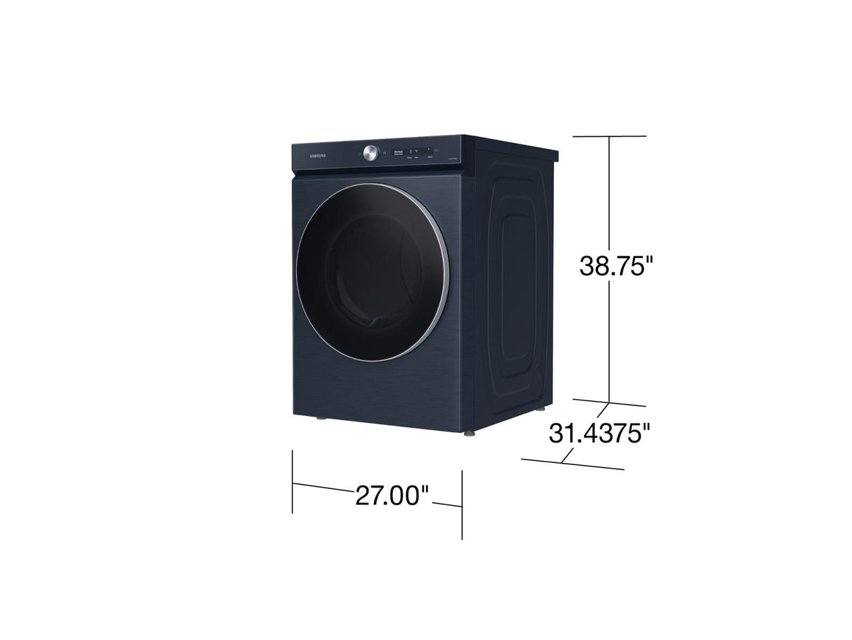 Bespoke 7.6 cu. ft. Ultra Capacity Electric Dryer with AI Optimal Dry and Super Speed Dry in Brushed Navy
