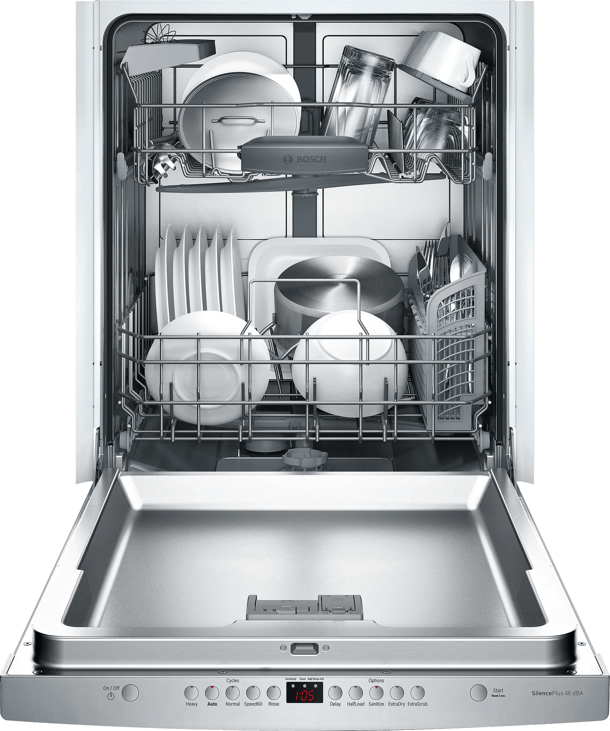 Ascenta DLX Scoop Hndl, 5/5 Cycles, 46 dBA, RckMatic - SS