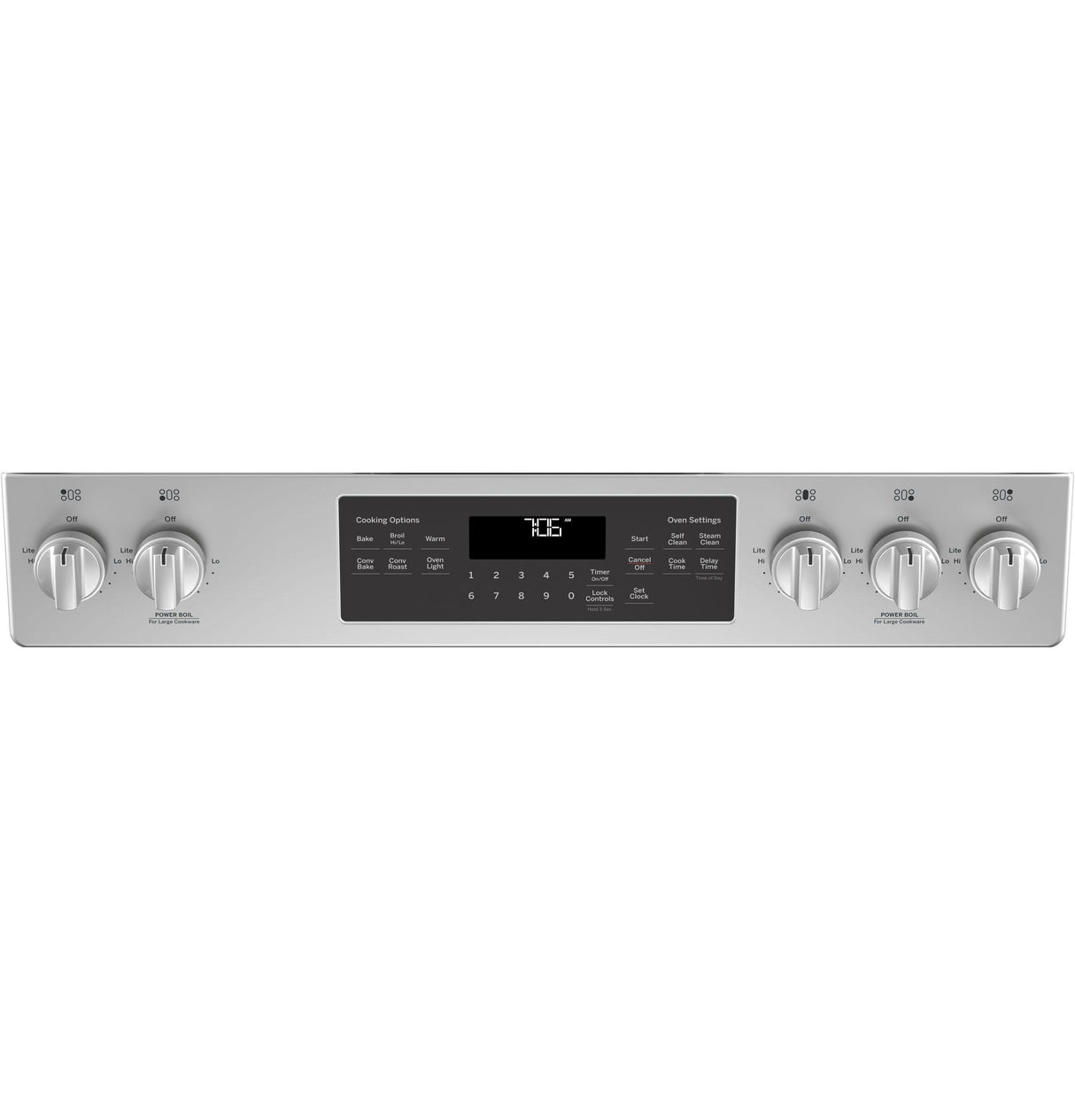 GE® 30" Slide-In Front-Control Convection Gas Range