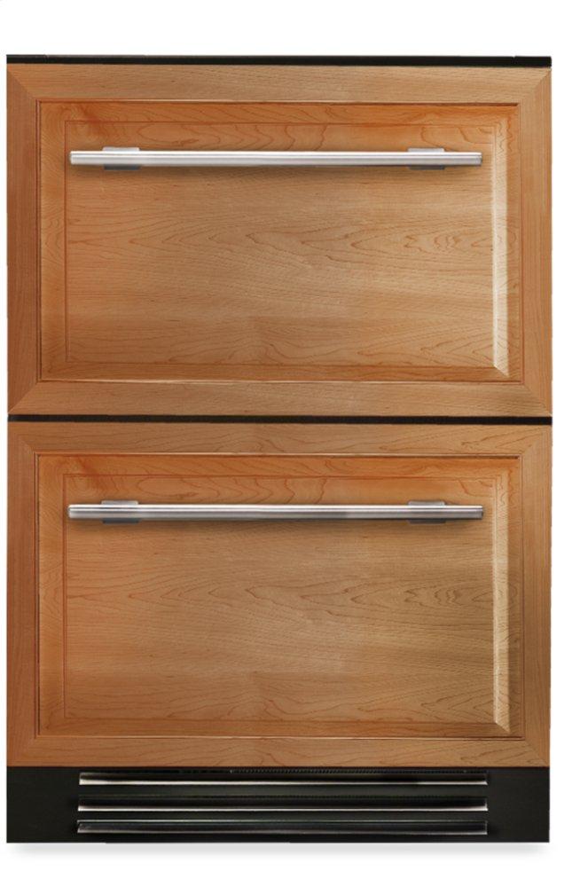 24 Inch Overlay Panel Door Undercounter Freezer Drawer