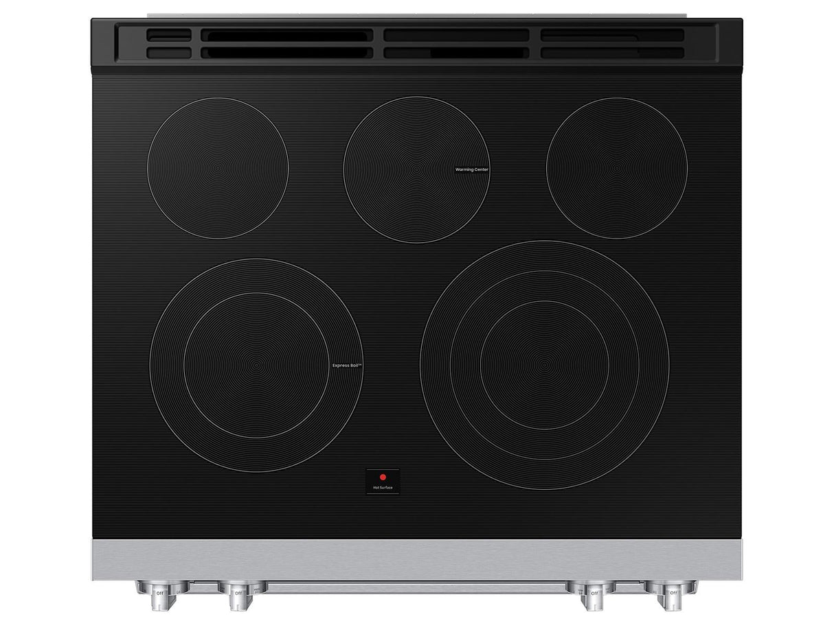 Bespoke Smart Slide-in Electric Range Pro Style Elite Design Illuminated Knobs Air Fry Max