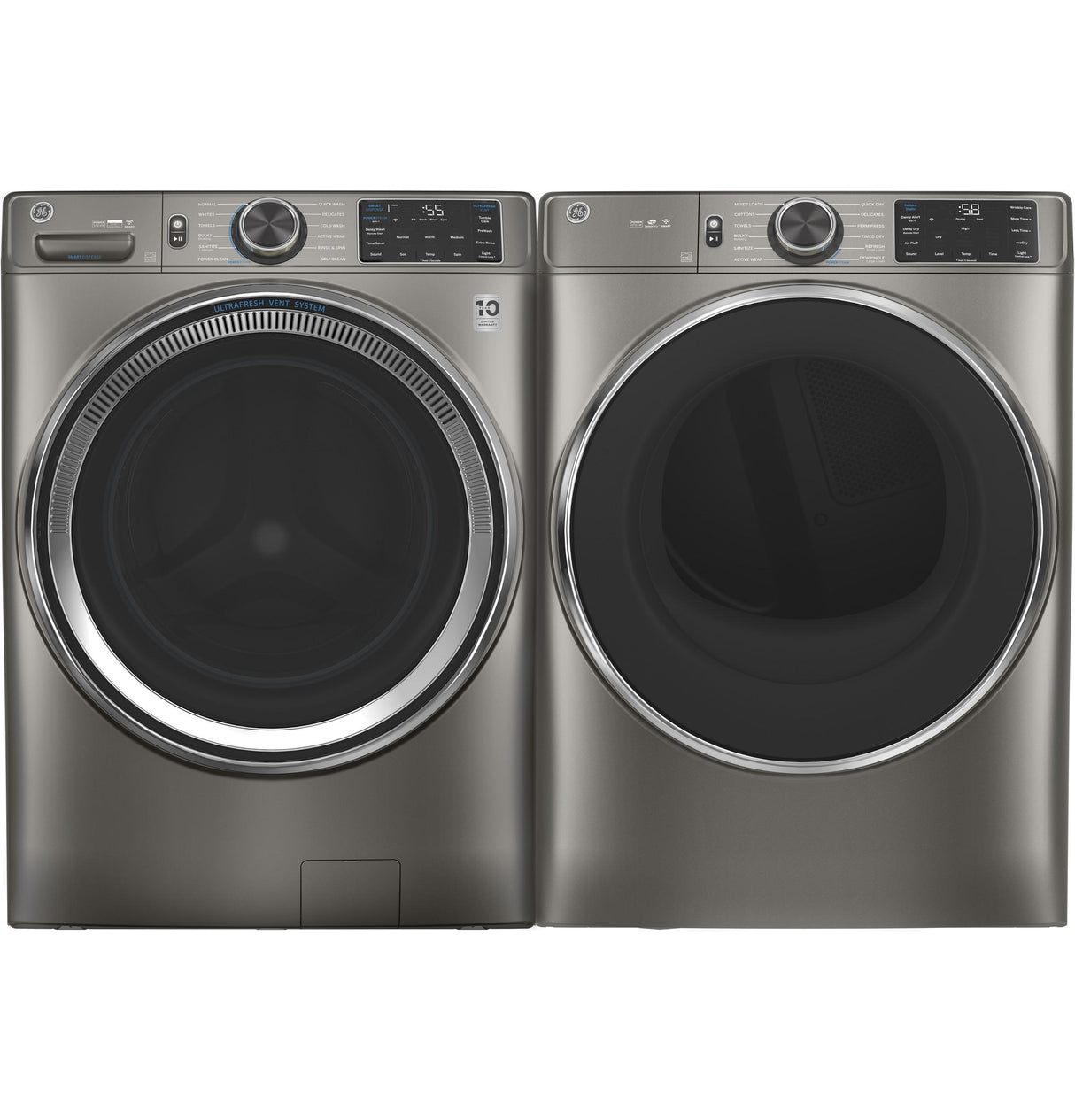 GE® ENERGY STAR® 4.8 cu. ft. Capacity Smart Front Load Steam Washer with SmartDispense™ UltraFresh Vent System with OdorBlock™ and Steam