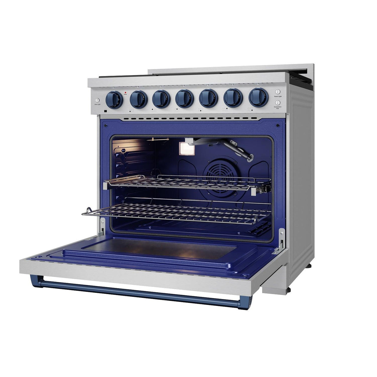 36 Inch Professional Gas Range With Precision Knob In Stainless Steel and Blue Gordon Ramsay Series