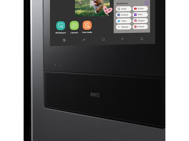 22 cu. ft. Family Hub™ Counter Depth 4-Door Flex™ Refrigerator in Black Stainless Steel