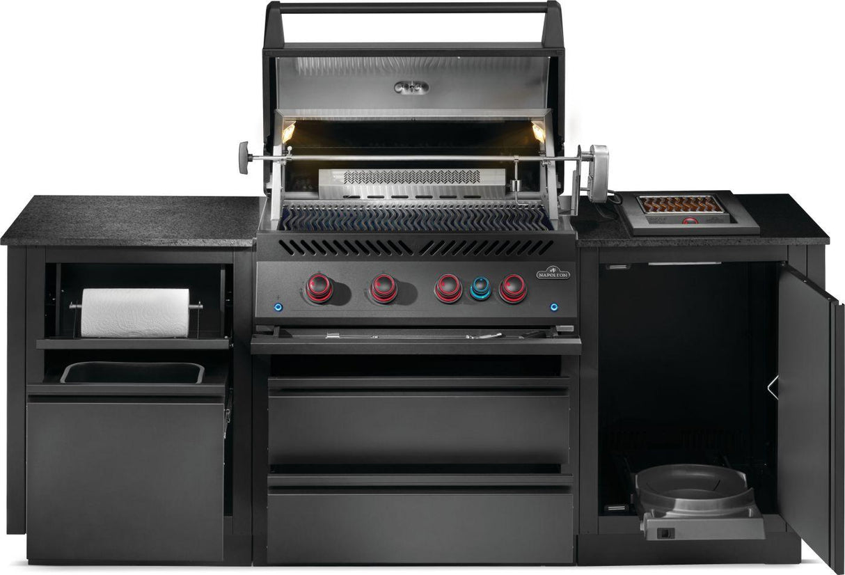 OASIS 300 Outdoor Kitchen, Built-in 700 Series 32 With Soft Close , Propane, Matte/Matt Black