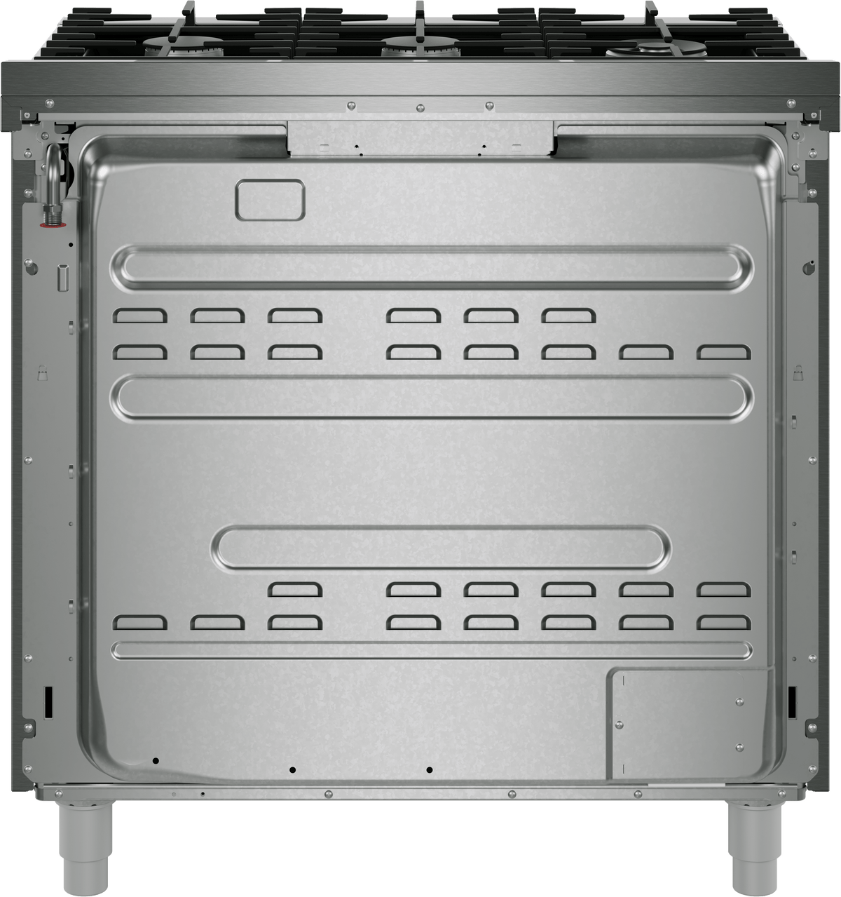 800 Series, Dual fuel freestanding range, 36'', Stainless steel