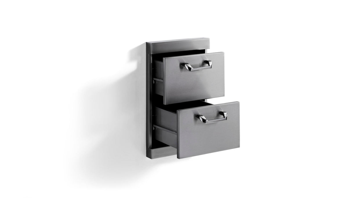 Utility Drawers - Two full standard drawers w/ 5" offset handles