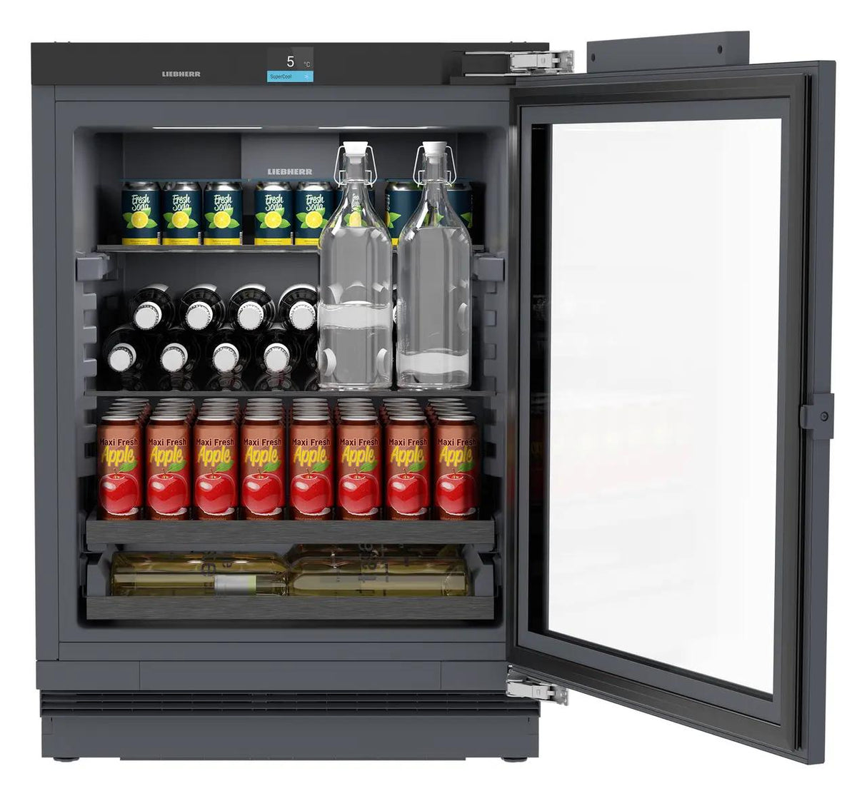 Fully Integrated under counter beverage refrigerator