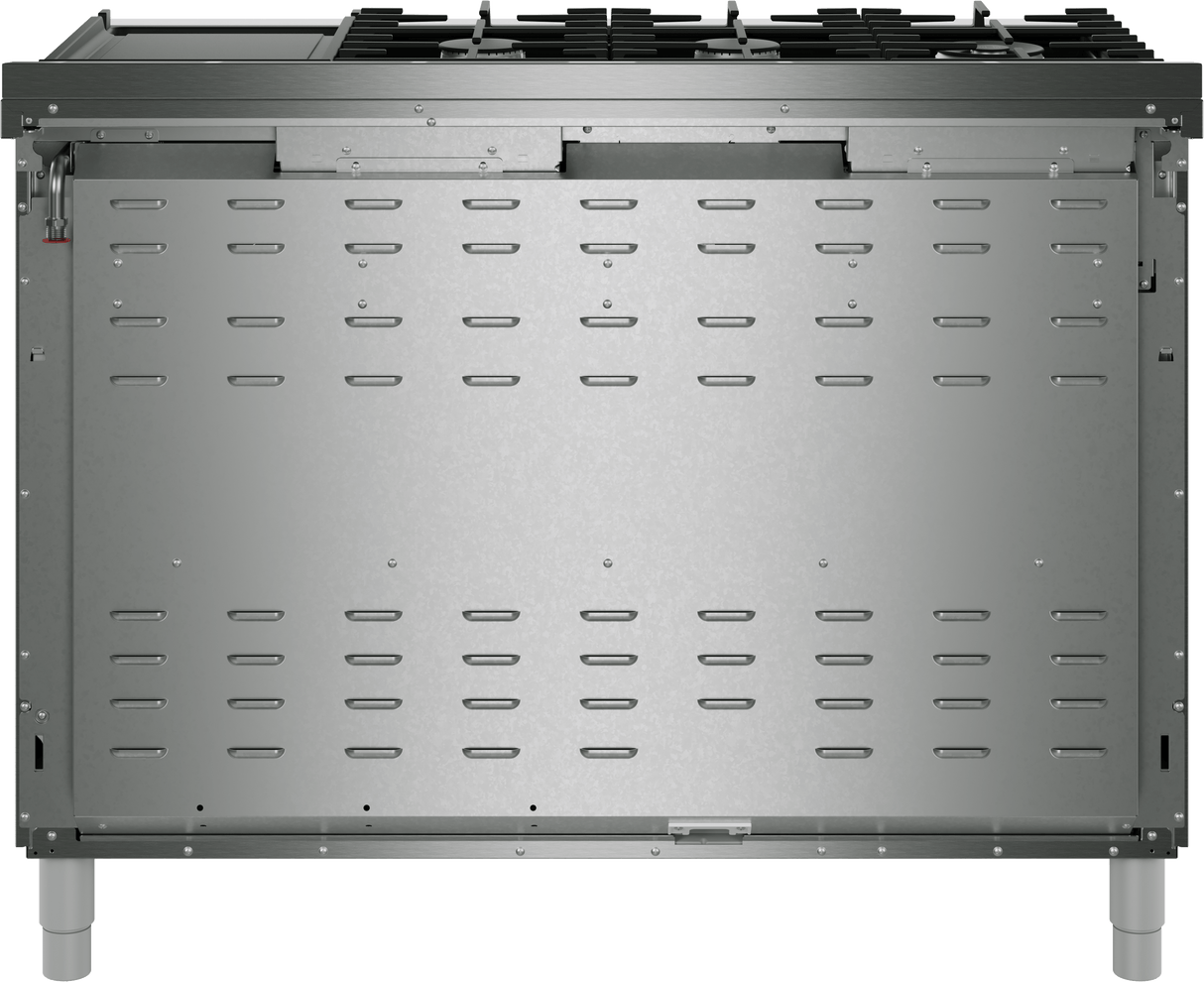 800 Series, Dual fuel freestanding range, 48'', Stainless steel